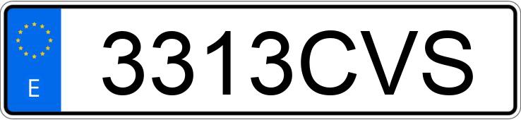 Numer rejestracyjny 3313CVS posiada BMW SERIE 5