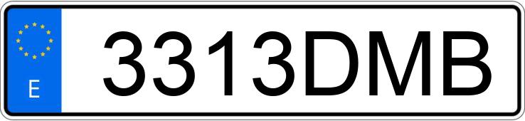 Numer rejestracyjny 3313DMB posiada FORD TRANSIT