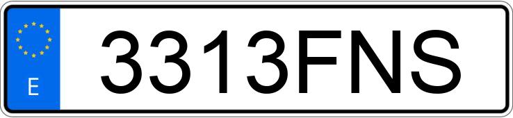 Numer rejestracyjny 3313FNS posiada KAWASAKI ZX-6 R