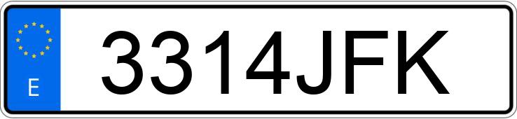 Numer rejestracyjny 3314JFK posiada RENAULT KANGOO Numer rejestracyjny 3314JFK posiada RENAULT KANGOO