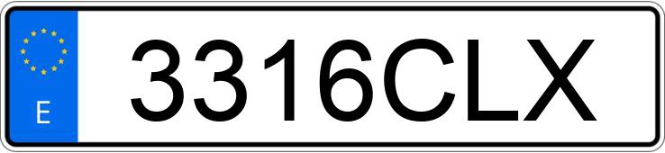 Numer rejestracyjny 3316CLX posiada SKODA OCTAVIA