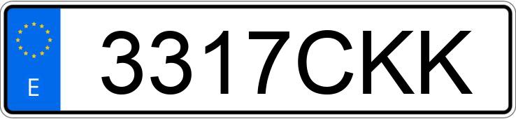 Numer rejestracyjny 3317CKK posiada MINI MINI