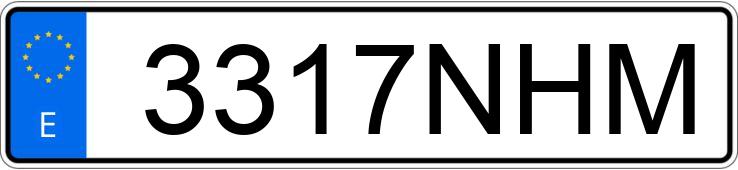 Numer rejestracyjny 3317NHM posiada MERCEDES ACTROS