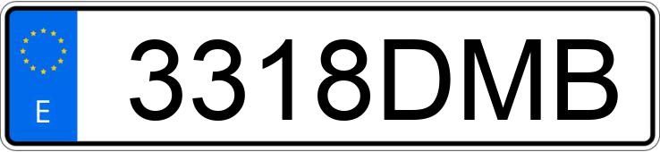 Numer rejestracyjny 3318DMB posiada BMW SERIE 3 Numer rejestracyjny 3318DMB posiada BMW SERIE 3