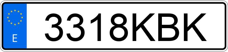Numer rejestracyjny 3318KBK posiada CITROEN C4