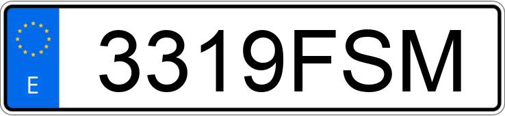 Numer rejestracyjny 3319FSM posiada AUDI A6