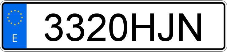 Numer rejestracyjny 3320HJN posiada VOLKSWAGEN POLO