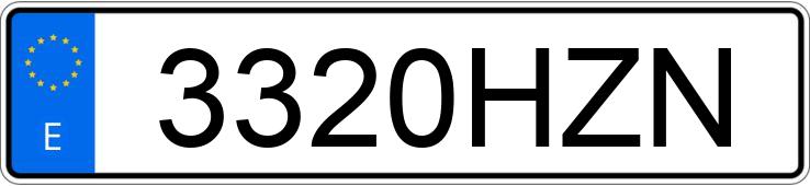 Numer rejestracyjny 3320HZN posiada VOLKSWAGEN GOLF Numer rejestracyjny 3320HZN posiada VOLKSWAGEN GOLF