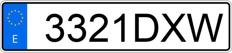 Numer rejestracyjny 3321DXW posiada AUDI A4