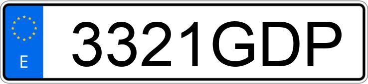 Numer rejestracyjny 3321GDP posiada SUBARU LEGACY