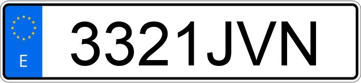 Numer rejestracyjny 3321JVN posiada PEUGEOT 3008