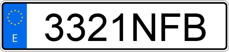 The registration number 3321NFB has MG MG4