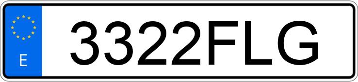 Numer rejestracyjny 3322FLG posiada BMW SERIE 3
