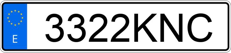 Numer rejestracyjny 3322KNC posiada AUDI A4