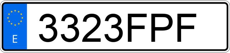 Numer rejestracyjny 3323FPF posiada YAMAHA YZF R6