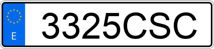 Numer rejestracyjny 3325CSC posiada SEAT LEON Numer rejestracyjny 3325CSC posiada SEAT LEON