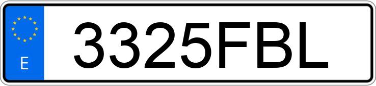 Numer rejestracyjny 3325FBL posiada BMW SERIE 3