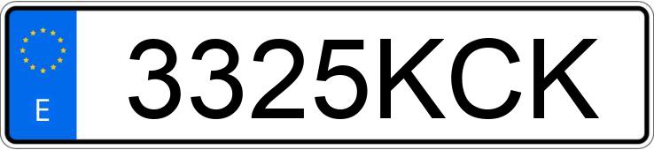 Numer rejestracyjny 3325KCK posiada VOLVO XC60