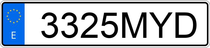 Numer rejestracyjny 3325MYD posiada AUDI A3 Numer rejestracyjny 3325MYD posiada AUDI A3