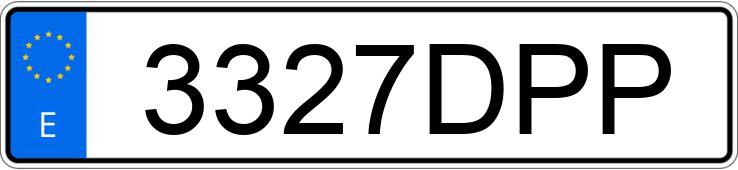 Реєстраційний номер 3327DPP має BMW SERIE 5