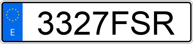 Registreringsnummeret 3327FSR har BMW SERIE 3 Registreringsnummeret 3327FSR har BMW SERIE 3