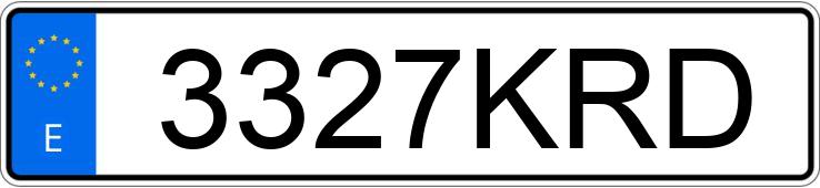 Numer rejestracyjny 3327KRD posiada PEUGEOT 5008 Numer rejestracyjny 3327KRD posiada PEUGEOT 5008