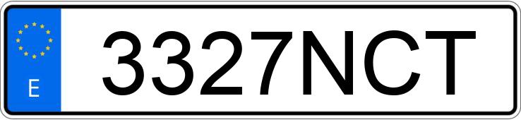 Numer rejestracyjny 3327NCT posiada TOYOTA LAND CRUISER