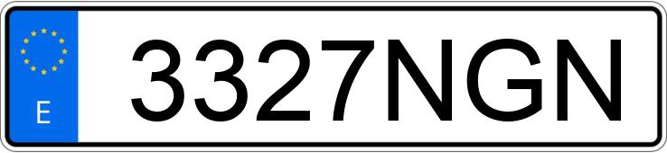 Numer rejestracyjny 3327NGN posiada BMW X1