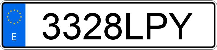 Numer rejestracyjny 3328LPY posiada VOLKSWAGEN GOLF Numer rejestracyjny 3328LPY posiada VOLKSWAGEN GOLF