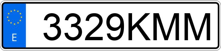 Numer rejestracyjny 3329KMM posiada BMW SERIE 2