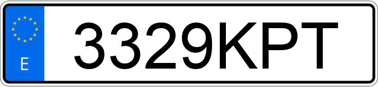 Numer rejestracyjny 3329KPT posiada MERCEDES CLA (117)