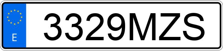 Numer rejestracyjny 3329MZS posiada PEUGEOT PARTNER Numer rejestracyjny 3329MZS posiada PEUGEOT PARTNER