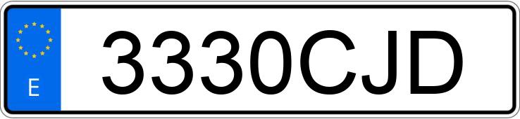 Numer rejestracyjny 3330CJD posiada MERCEDES E (211) 320 CDI AVANTGARDE AT