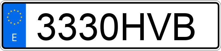 Numer rejestracyjny 3330HVB posiada CITROEN C4