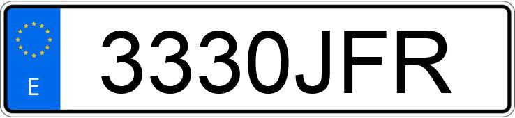 Numer rejestracyjny 3330JFR posiada BMW F 700