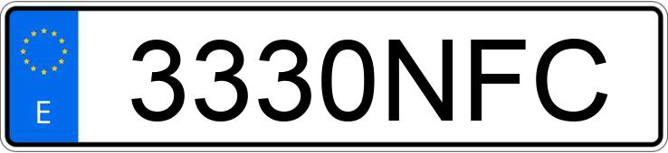 Numer rejestracyjny 3330NFC posiada BYD ATTO 3