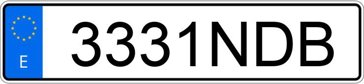 Numer rejestracyjny 3331NDB posiada BMW X2