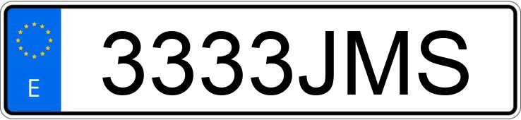 Numer rejestracyjny 3333JMS posiada SEAT LEON