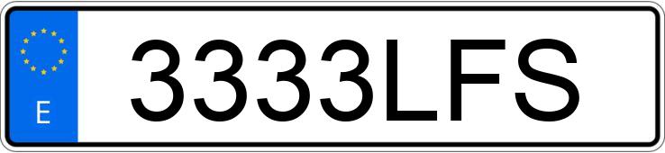 Registreringsnumret 3333LFS har OPEL CORSA