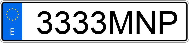 Numer rejestracyjny 3333MNP posiada VOLVO EX30