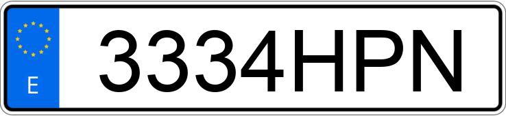 Numer rejestracyjny 3334HPN posiada PEUGEOT 3008 Numer rejestracyjny 3334HPN posiada PEUGEOT 3008