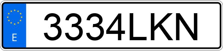 Numer rejestracyjny 3334LKN posiada TOYOTA PROACE CITY VERSO