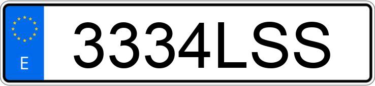 Numer rejestracyjny 3334LSS posiada LAND ROVER RANGE ROVER EVOQUE