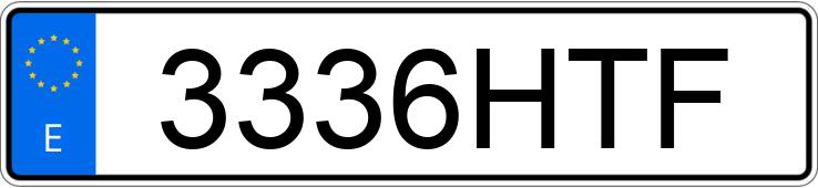 Numer rejestracyjny 3336HTF posiada MASERATI QUATTROPORTE 3.0 V6 S Q4 AT 4WD