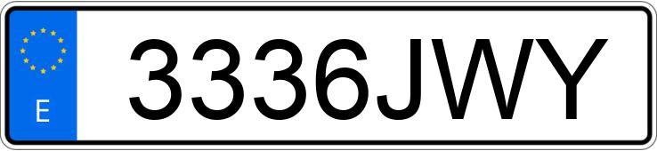 Numer rejestracyjny 3336JWY posiada KAWASAKI NINJA 650