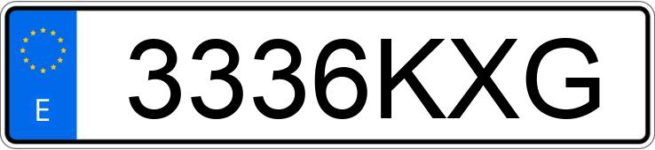 Numer rejestracyjny 3336KXG posiada VOLVO XC40