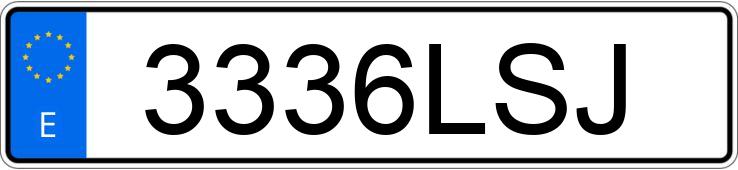 Numer rejestracyjny 3336LSJ posiada RENAULT T