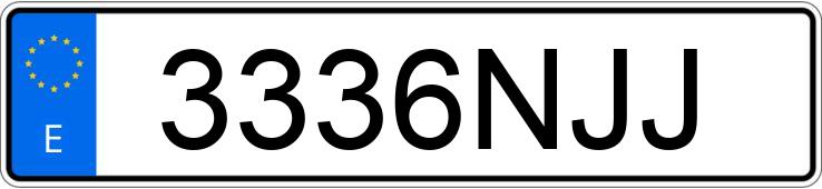 Numer rejestracyjny 3336NJJ posiada MERCEDES CLA (117)