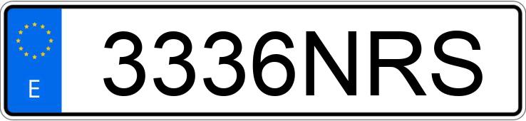 Numer rejestracyjny 3336NRS posiada VOLKSWAGEN CADDY