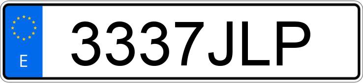 Numer rejestracyjny 3337JLP posiada MERCEDES B (246/242)